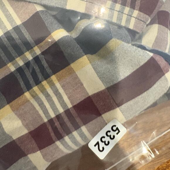 J Crew Shirt Mens XL Navy Plaid Flex Classic Button Casual Preppy Academia - Picture 10 of 10